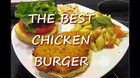 healthy-ground-chicken-burger-recipe-youtube image
