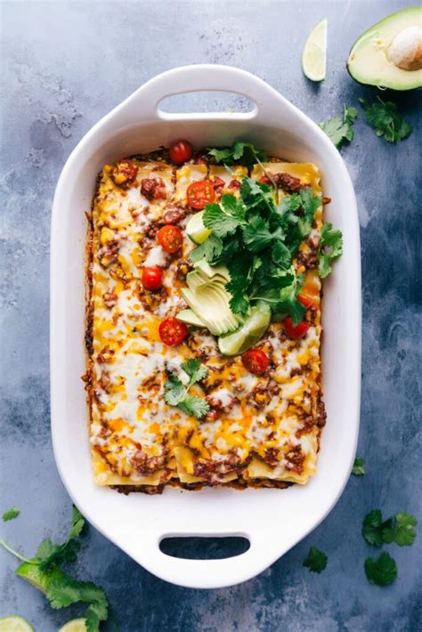 taco-lasagna-so-much-flavor-chelseas-messy-apron image