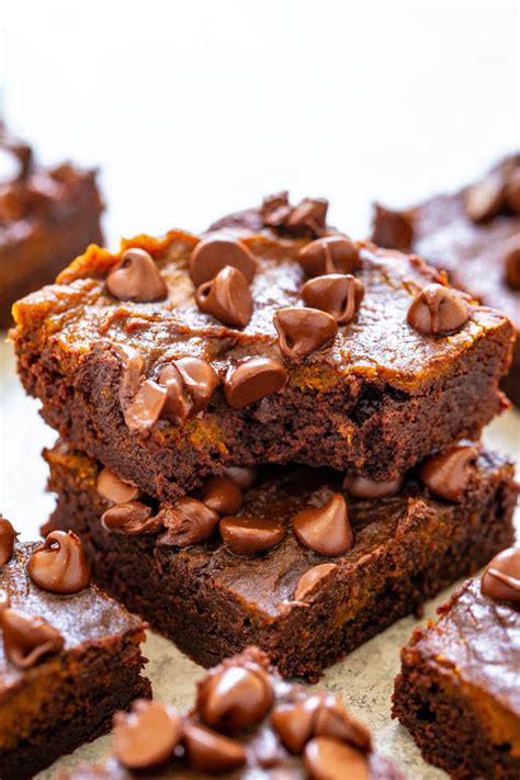 chocolate-chip-pumpkin-brownies-from-scratch image