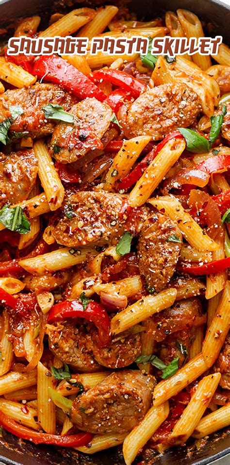 sausage-pasta-skillet-complete image