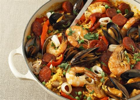 classic-paella-recipe-lovefoodcom image