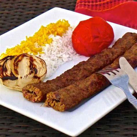 chelo-kabab-koobideh-real-persian-kebab image