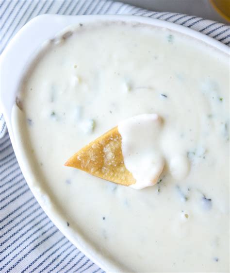homemade-green-chile-queso-cheese-dip image