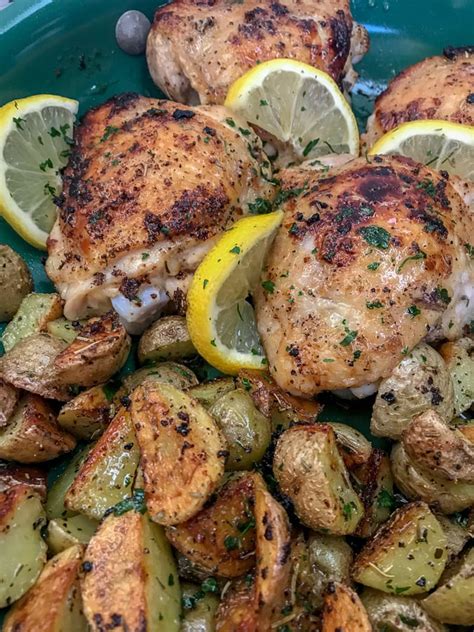 one-pan-lemon-garlic-butter-chicken-and-potatoes image