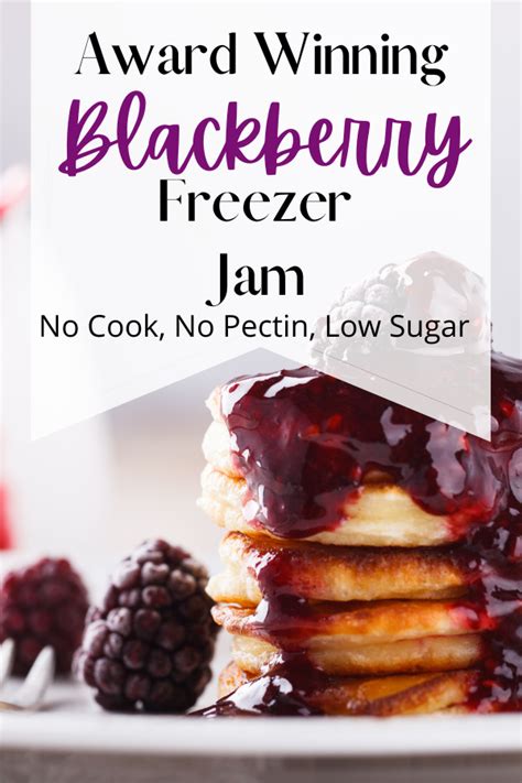 the-best-blackberry-freezer-jam-no-pectin-low image