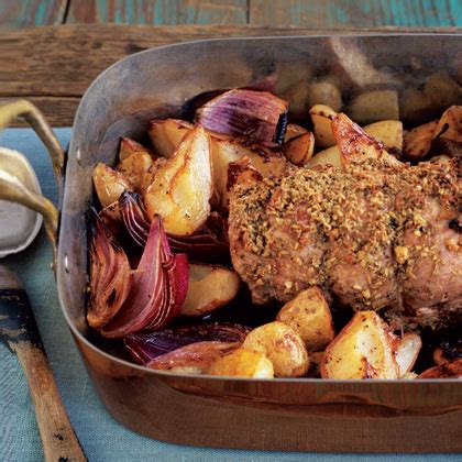 fennel-crusted-pork-loin-roasted-potatoes-pears image