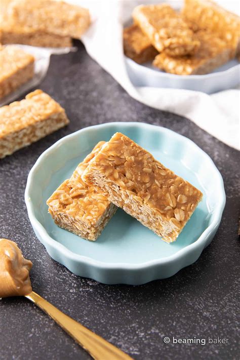 3-ingredient-no-bake-peanut-butter-granola-bars image