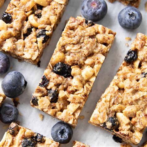 healthy-homemade-blueberry-granola-bars-vegan-gf image