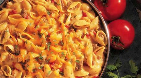cheesy-picante-beef-macaroni-recipe-flavorite image