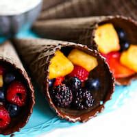 chocolate-dipped-fruit-cones-with-fruit-dip-our-best image