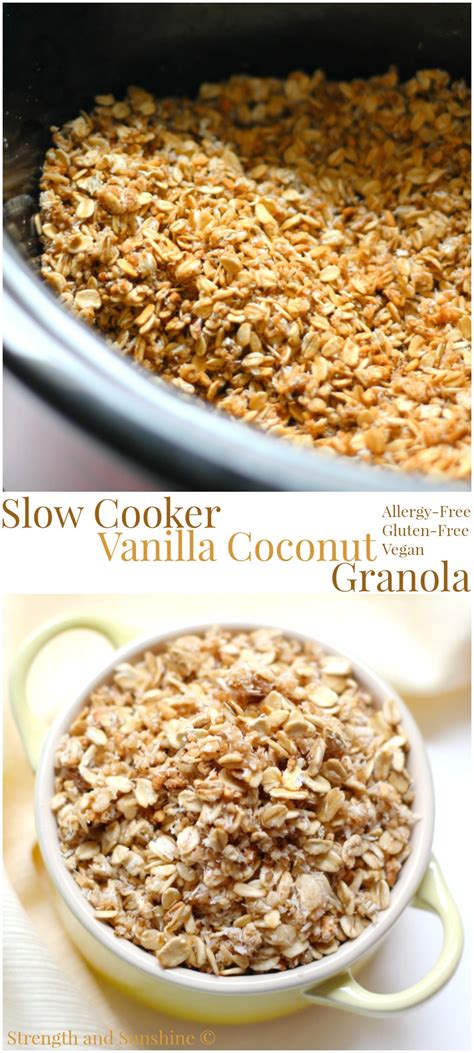 slow-cooker-vanilla-coconut-granola-gluten-free image