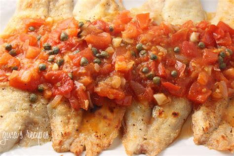broiled-fish-with-tomato-caper-sauce-skinnytaste image