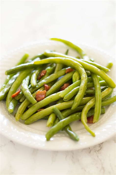 quick-green-beans-with-bacon-side-dish-baking-mischief image