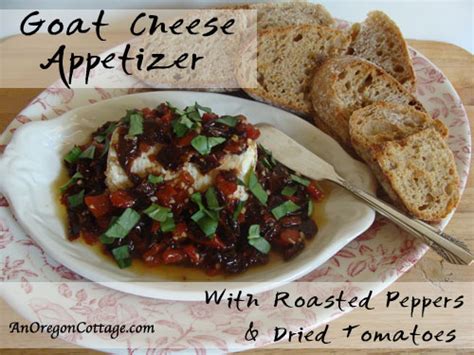 5-minute-goat-cheese-appetizer-with-dried-tomatoes-roasted image