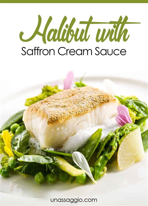 halibut-with-saffron-cream-sauce-unassaggio image