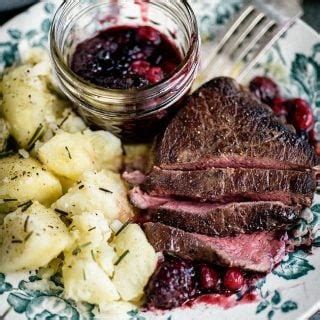 venison-steak-with-port-and-red-berry-sauce image