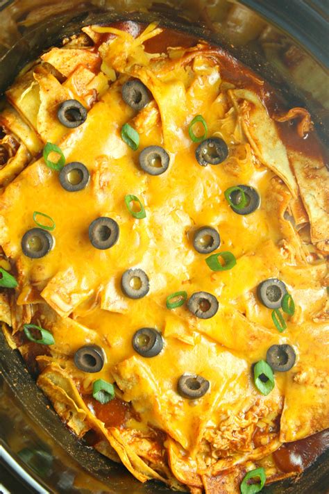 slow-cooker-chicken-enchilada-casserole image