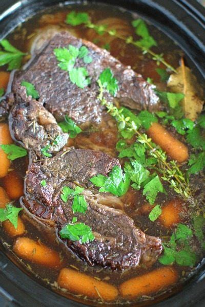 slow-cooker-pot-roast-with-red-wine-recipe-sweet image