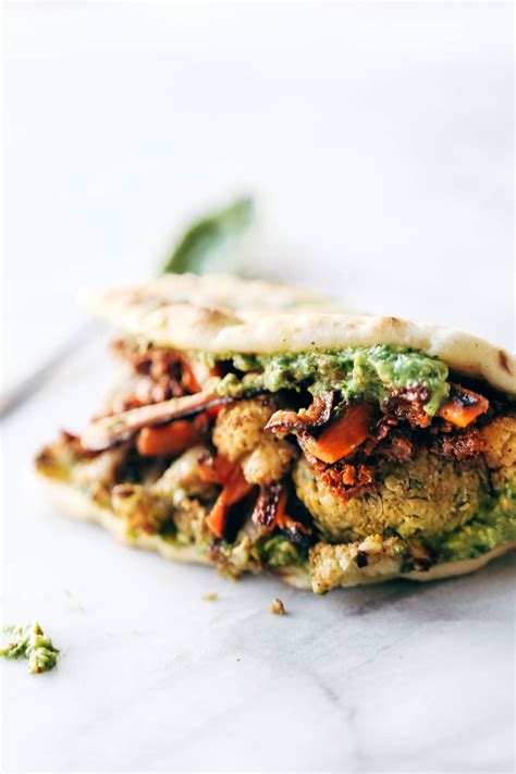 spicy-falafel-and-roasted-veggie-naan-wich-pinch-of-yum image
