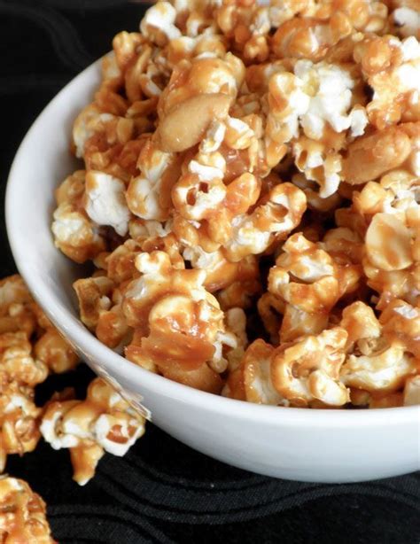peanut-butter-caramel-popcorn-recipe-eatwell101 image