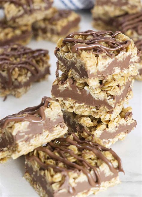 no-bake-chocolate-nutella-oatmeal-bars-savor-the-best image