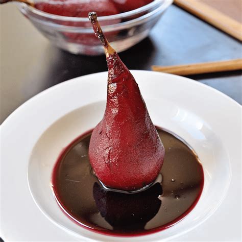 poached-pears-in-red-wine-easy-dessert-recipe-spain image