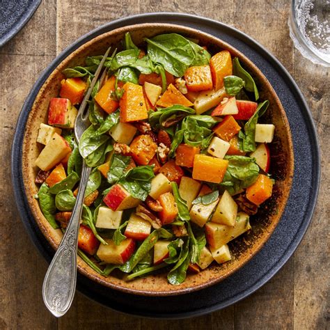 fall-chopped-salad-with-spinach-butternut-squash image