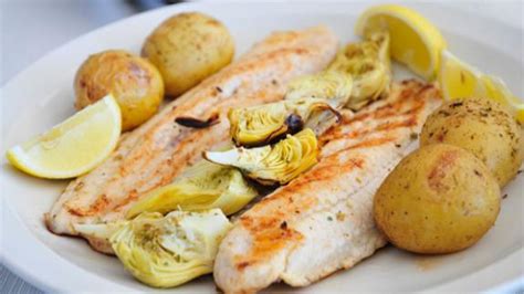 grilled-greek-lemon-catfish-with-potatoes-delicious image