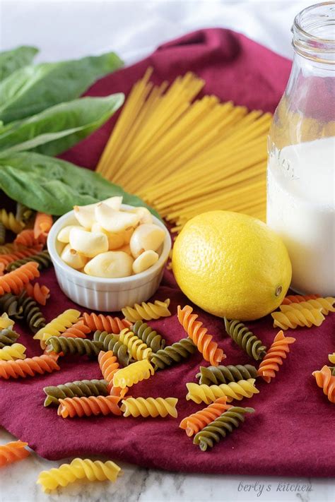 lemon-cream-sauce-tossed-with-pasta-berlys-kitchen image