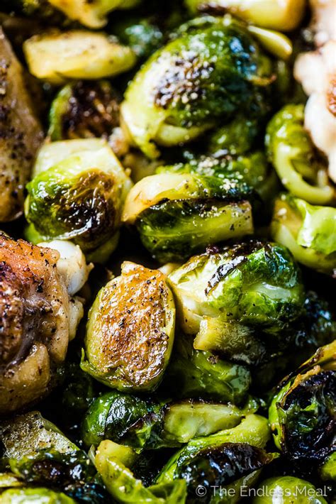 crispy-garlic-butter-chicken-and-brussels-sprouts image