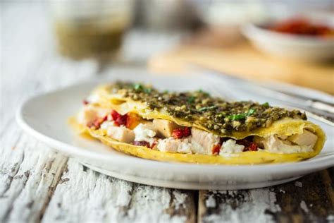 pesto-omelet-recipe-food-fanatic image