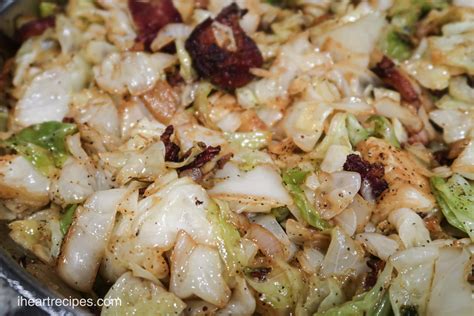skillet-fried-cabbage-with-bacon-i-heart image