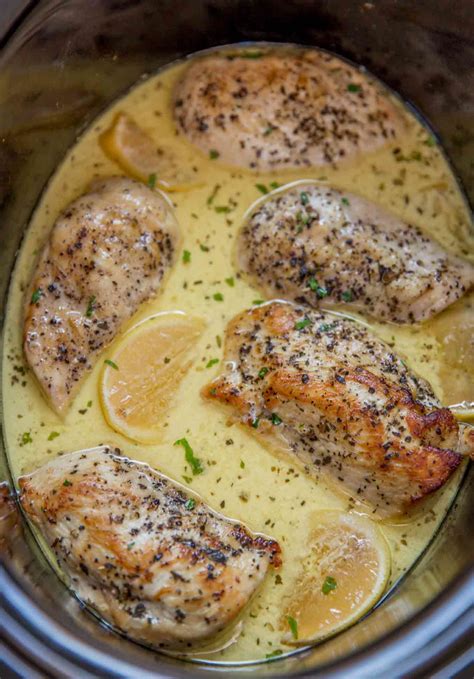 slow-cooker-creamy-lemon-chicken-dinner-then image