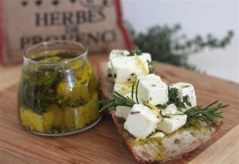 feta-cheese-marinated-in-olive-oil-herbs-and-lemon image
