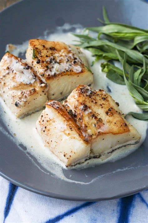 pan-seared-cod-with-tarragon-cream-sauce-easy-cod image