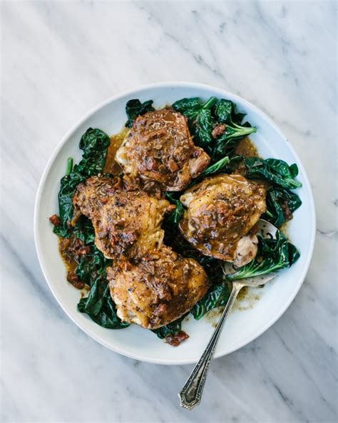 one-pan-sun-dried-tomato-chicken-thighs-our-salty image