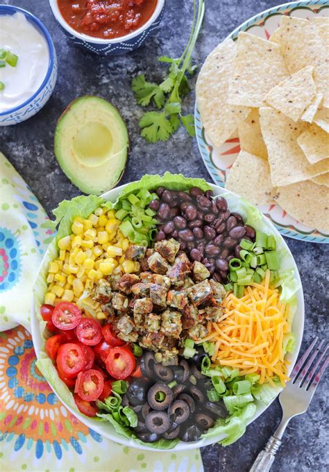 protein-packed-vegetarian-taco-salad-sofabfood image