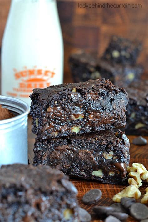 gooey-homemade-brown-butter-brownies-lady image