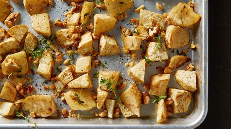 roasted-celery-root-with-walnuts-and-thyme image