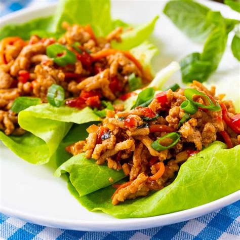 spicy-thai-basil-chicken-lettuce-wraps-skinny image