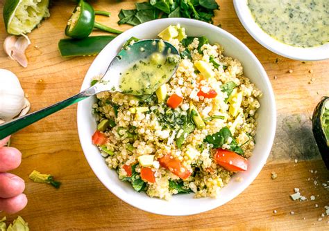 quinoa-avocado-salad-with-lime-cilantro-dressing image