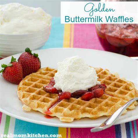 golden-buttermilk-waffles-real-mom-kitchen image