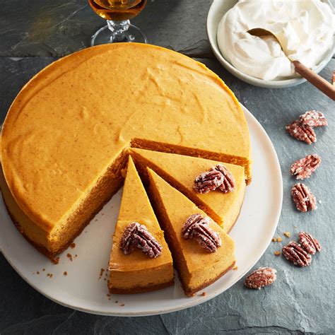pumpkin-cheesecake-with-bourbon-whipped-cream image
