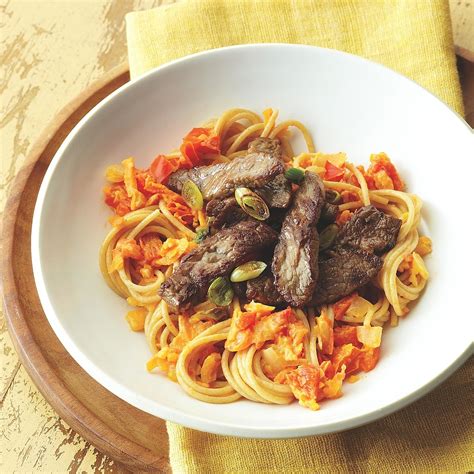 beef-and-red-pepper-angel-hair-pasta-recipe-eatingwell image