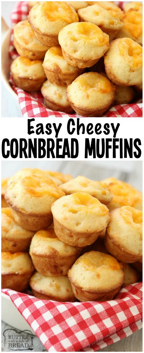 cheesy-cornbread-muffins-butter-with-a-side-of-bread image