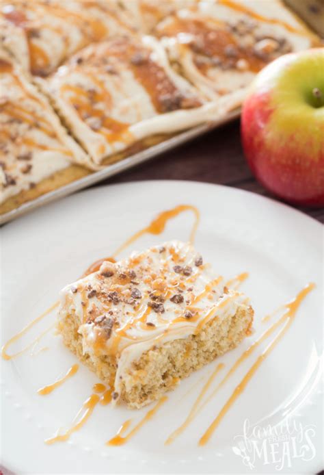 caramel-apple-sheet-cake-family-fresh-meals image