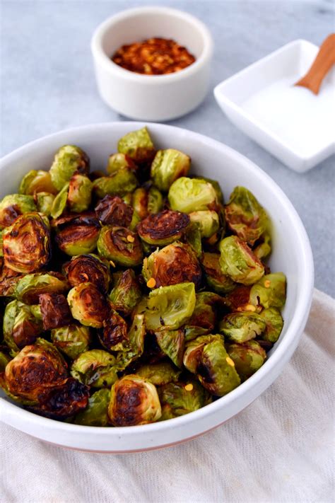 simple-roasted-brussels-sprouts-with-red-pepper-flakes image