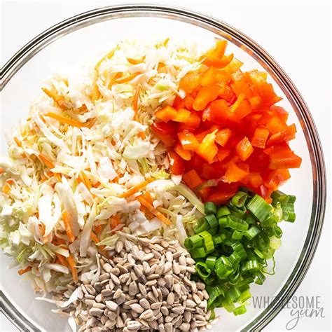 simple-oriental-asian-cabbage-salad-recipe-wholesome image