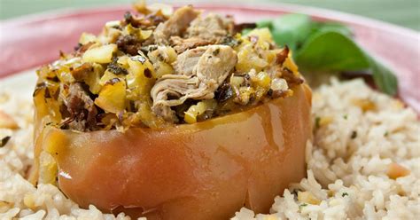 savory-duck-stuffed-baked-apples-with-walnut-herb image
