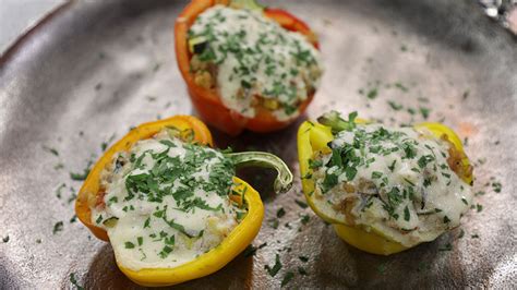 farro-stuffed-peppers-with-goat-cheese-sauce-ctv image